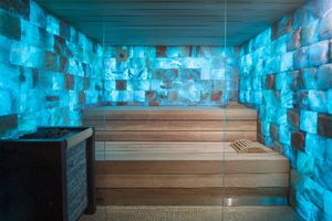 sauna finlandais / professionnel / aux pierres de sel