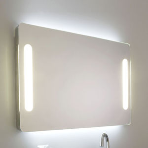 miroir de salle de bain mural / lumineux / antibuée / contemporain
