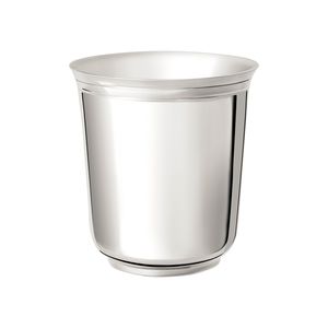 tasse en métal argenté