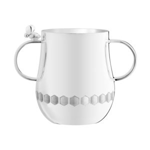 tasse en métal argenté