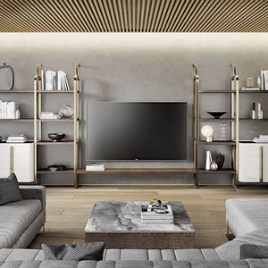 ensemble TV mural contemporain