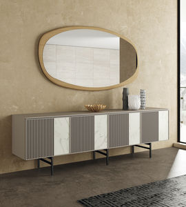 buffet contemporain / en plaqué bois / en céramique / modulable