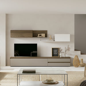 ensemble TV mural contemporain