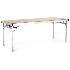 table contemporaine / aluminium / rectangulaire / ronde