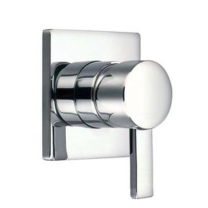 mitigeur de douche / à encastrer / en laiton chromé / 1 trou