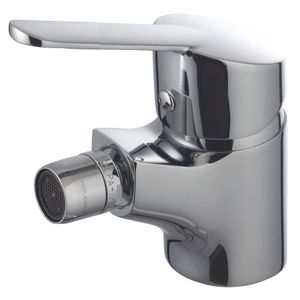 mitigeur pour bidet / en laiton chromé / 1 trou / pour hôtel