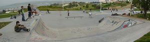 skatepark en béton
