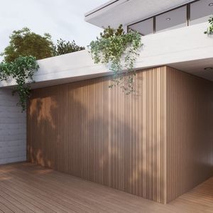revêtement mural en bois composite