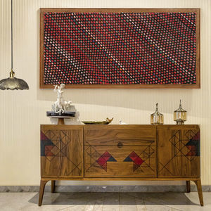 ensemble TV mural contemporain