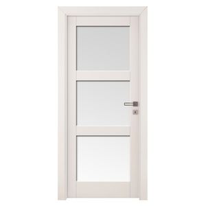 porte d'intérieure / battante / en MDF / vitrée
