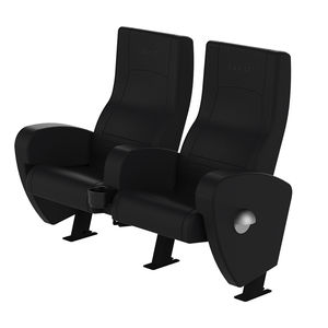 fauteuil de cinéma en tissu / tapissé / ergonomique / rouge