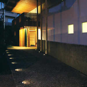 luminaire encastrable au sol / à LED / rond / d'extérieur