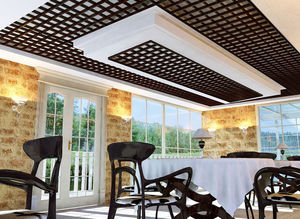 faux-plafond en bois