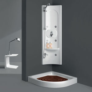 colonne de douche blanche 1
