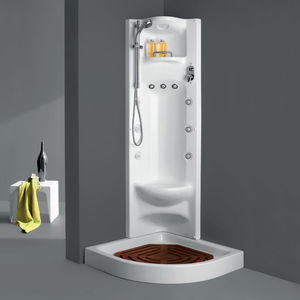 colonne de douche blanche 1