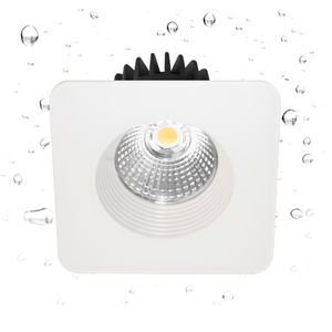 downlight encastré / à LED / carré / en fonte d'aluminium