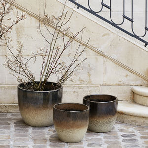 pot de jardin en grès