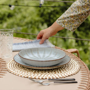 set de table en bois de feuillus