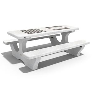 table d'échecs contemporaine / d'extérieur / pour espace public
