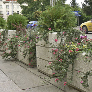 jardinière en béton fibré