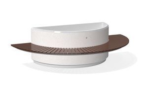jardinière en béton à haute performance