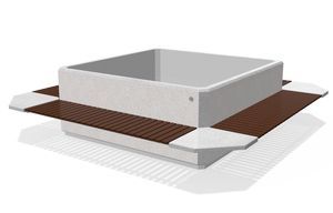 jardinière en béton à haute performance