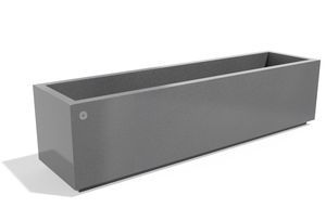 jardinière en acier inoxydable