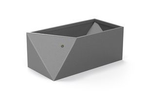 jardinière en acier inoxydable