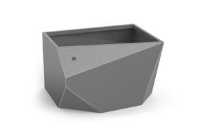 jardinière en acier inoxydable