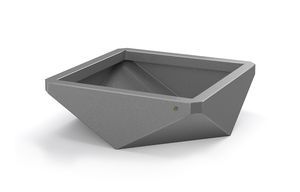 jardinière en acier inoxydable