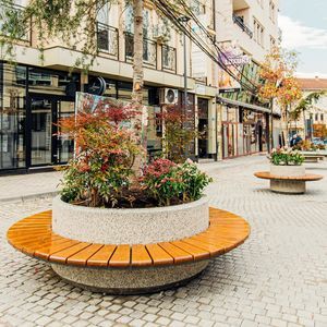 jardinière en béton fibré