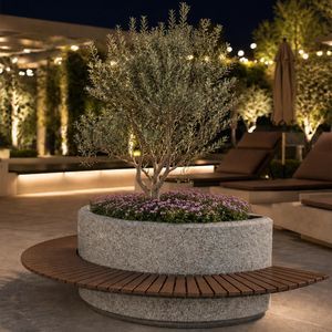 jardinière en béton à haute performance