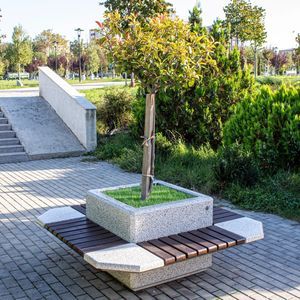 jardinière en béton fibré