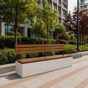 banc de jardin contemporain