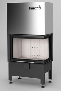 insert de cheminée d'angle
