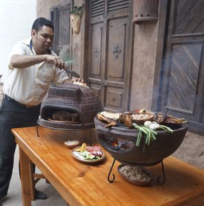 barbecue à charbon