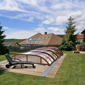 abri de piscine haut