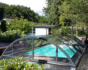 abri de piscine mi-haut