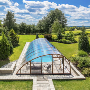 abri de piscine haut