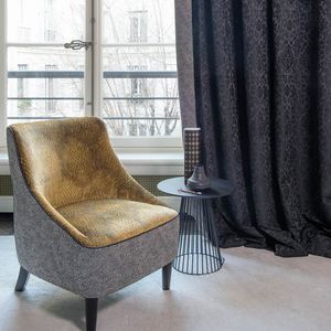 tissu d'ameublement / pour rideaux / à motif / en velours