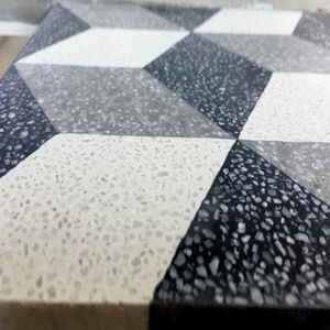 carreaux de ciment aspect terrazzo