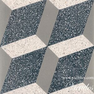 carreaux de ciment aspect terrazzo