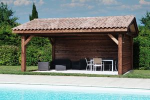 poolhouse en bois