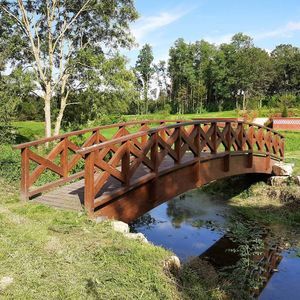 passerelle en bois lamellé-collé