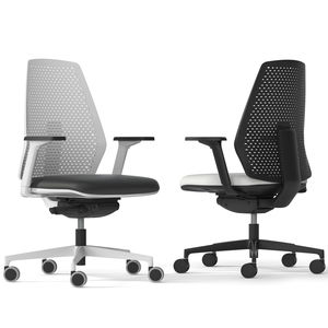 chaise de bureau contemporaine / avec accoudoirs / à roulettes / piètement étoile