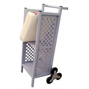 chariot de service / à linge / professionnel / en métal