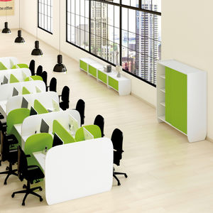 bureau pour open space / contemporain / pour bureau / avec rangement intégré