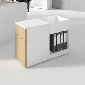 caisson de bureau en mélaminé / à 1 tiroir / à 2 tiroirs / à roulettes