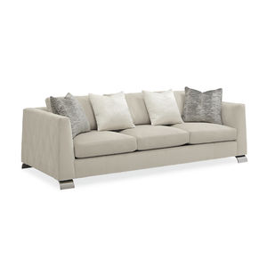 canapé contemporain / en tissu / 3 places / à coussins