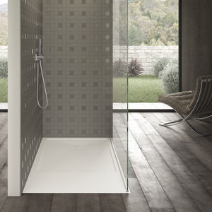 receveur de douche rectangulaire / surélevé / à encastrer / en composite